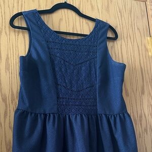 Navy blue casual dress